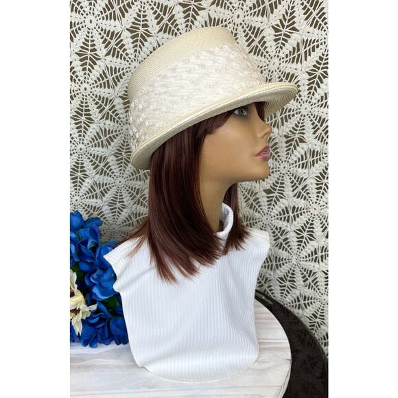 1960’s Union Made Gimbels Straw Lightweight Summer Hat